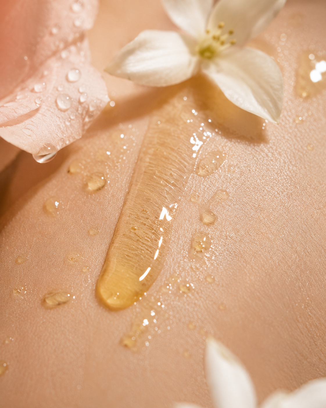 SŌMA Atelier — Rose & Jasmine Satin Body Oil — 03-texture