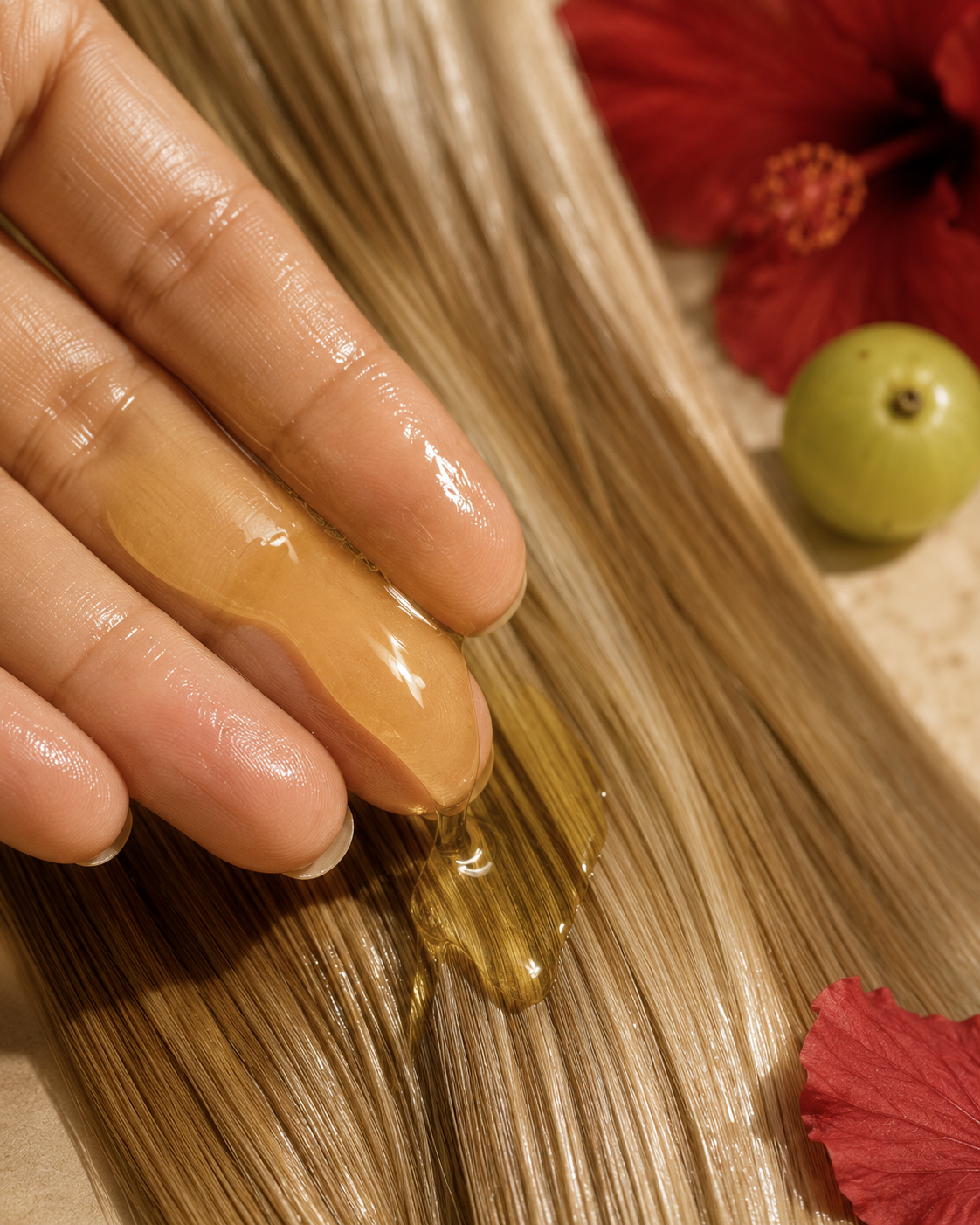 SŌMA Atelier — Amla & Hibiscus Hair Oil — 03-texture