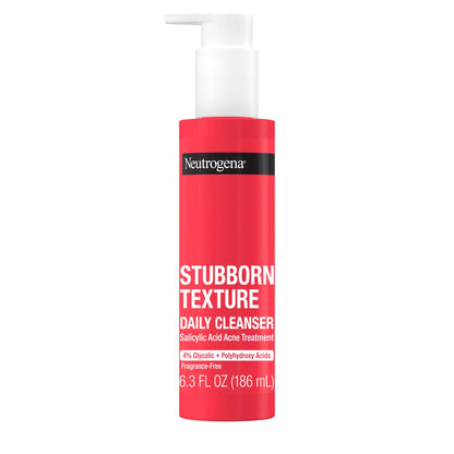 Stubborn Texture Daily Acne Facial Cleanser, 6.3 Fl. Oz