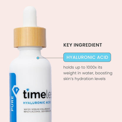 Hyaluronic Acid 100% Pure Serum - Hydrating Face Serum for Personal Care - Fragrance-Free Hyaluronic Acid Serum for Skin Care - 8 Oz